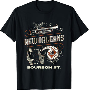 New Orleans Louisiana Jazz Festival Vintage Small T-Shirt - T-Shirt | Black