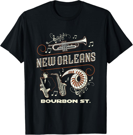 New Orleans Louisiana Jazz Festival Vintage Small T-Shirt - T-Shirt | Black