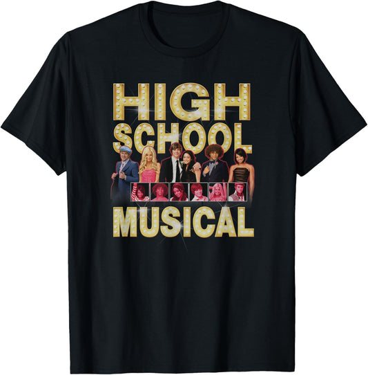 Disney High School Musical The Series OG Cast Group Shot T-Shirt - T-Shirt | Black