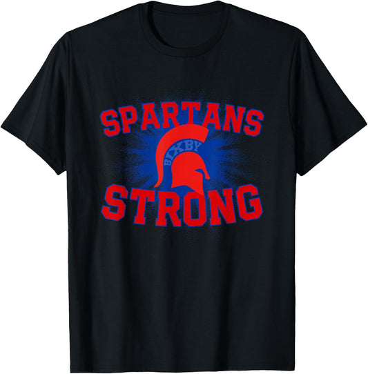 Bixby Spartans Logo Strong Flag HS T-Shirt - T-Shirt | Black