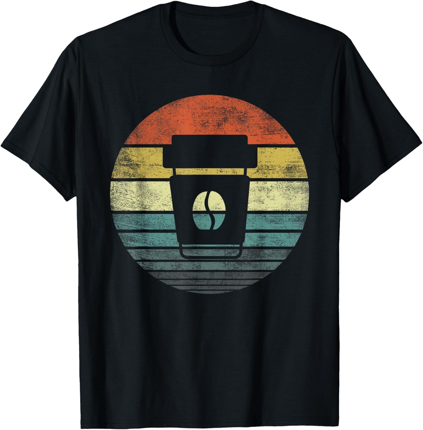 Coffee Lovers Barista Gifts Funny Retro Cup of Coffee T-Shirt - T-Shirt | Black