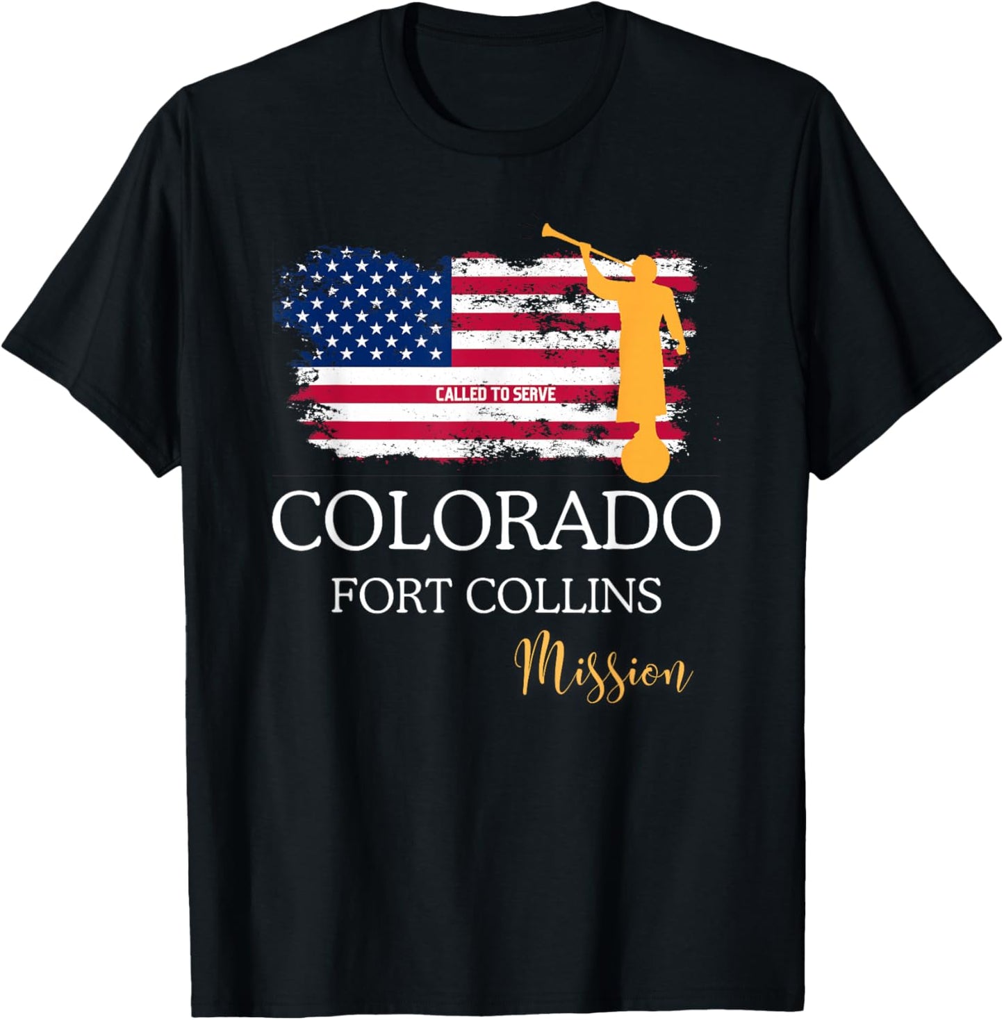Colorado Fort Collins Mormon LDS Mission Missionary Missiona T-Shirt - T-Shirt | Black