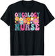 Oncology Nurse Week Groovy Appreciation Day T-Shirt - T-Shirt | Black
