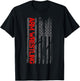 Arm Wrestling Patriotic American Flag T-Shirt - T-Shirt | Black