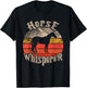 Horse Whisperer Funny lovers theme vintage sunset cute T-Shirt - T-Shirt | Black