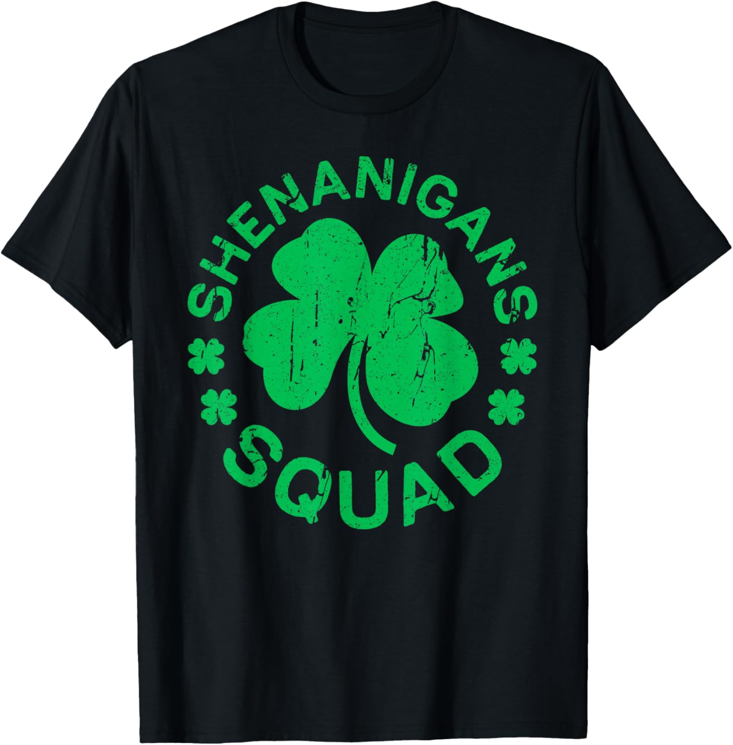 Shenanigans Squad Shirt Irish Men Women Kids St Patricks Day T-Shirt - T-Shirt | Black