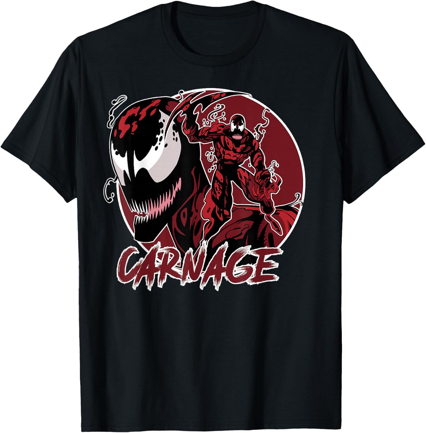 Marvel Carnage Circle Portrait T-Shirt - T-Shirt | Black
