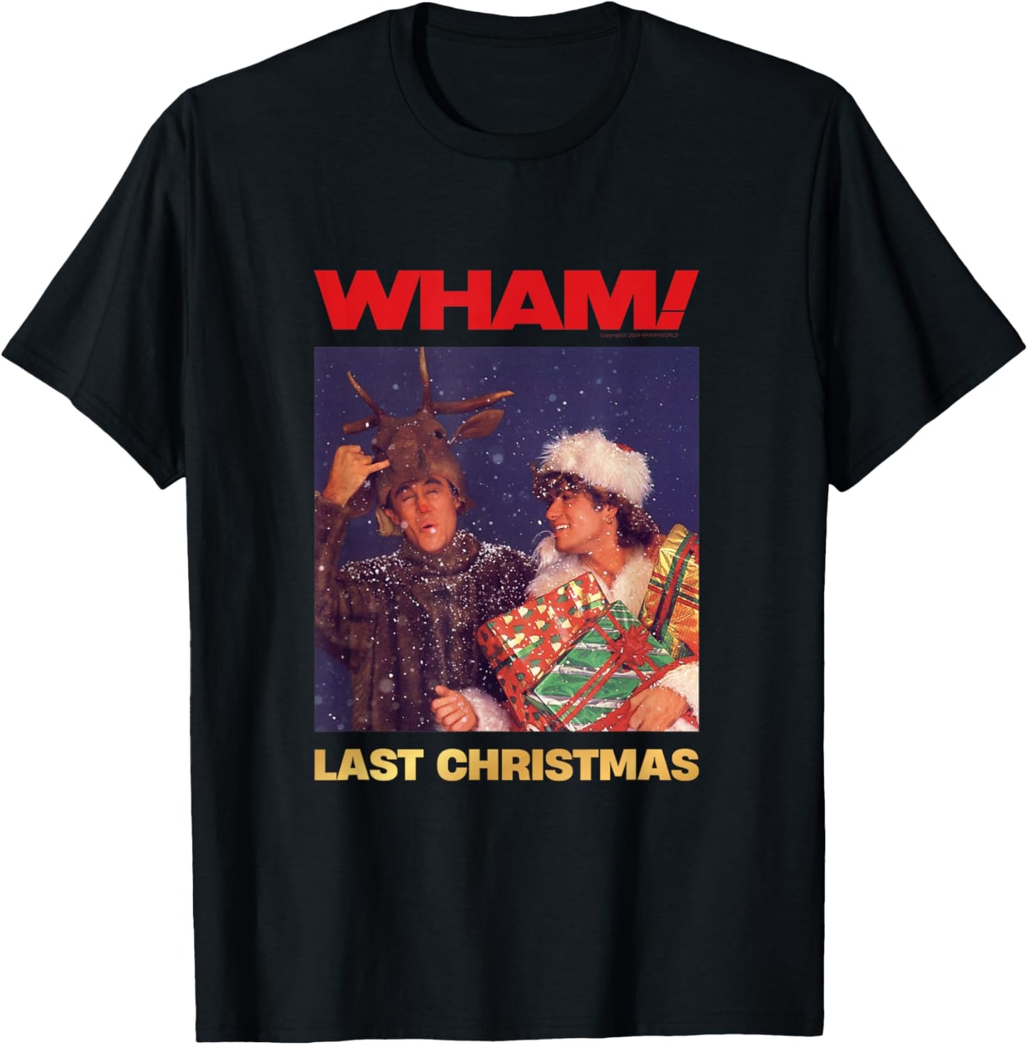 Wham! Amazon Exclusive Last Christmas T-Shirt - T-Shirt | Black