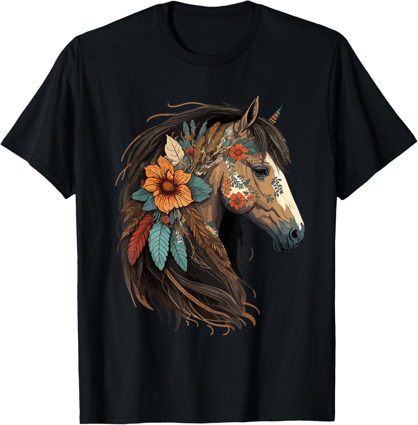Just a girl who loves horses Co. Equestrian Horse Lover Western Cowgirl Horseback Riding T-Shirt - T-Shirt | Black
