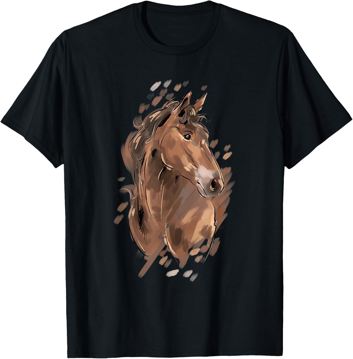 Horse Riding Graphic Women Horseback Horse Owner Equestrian T-Shirt - T-Shirt | Black