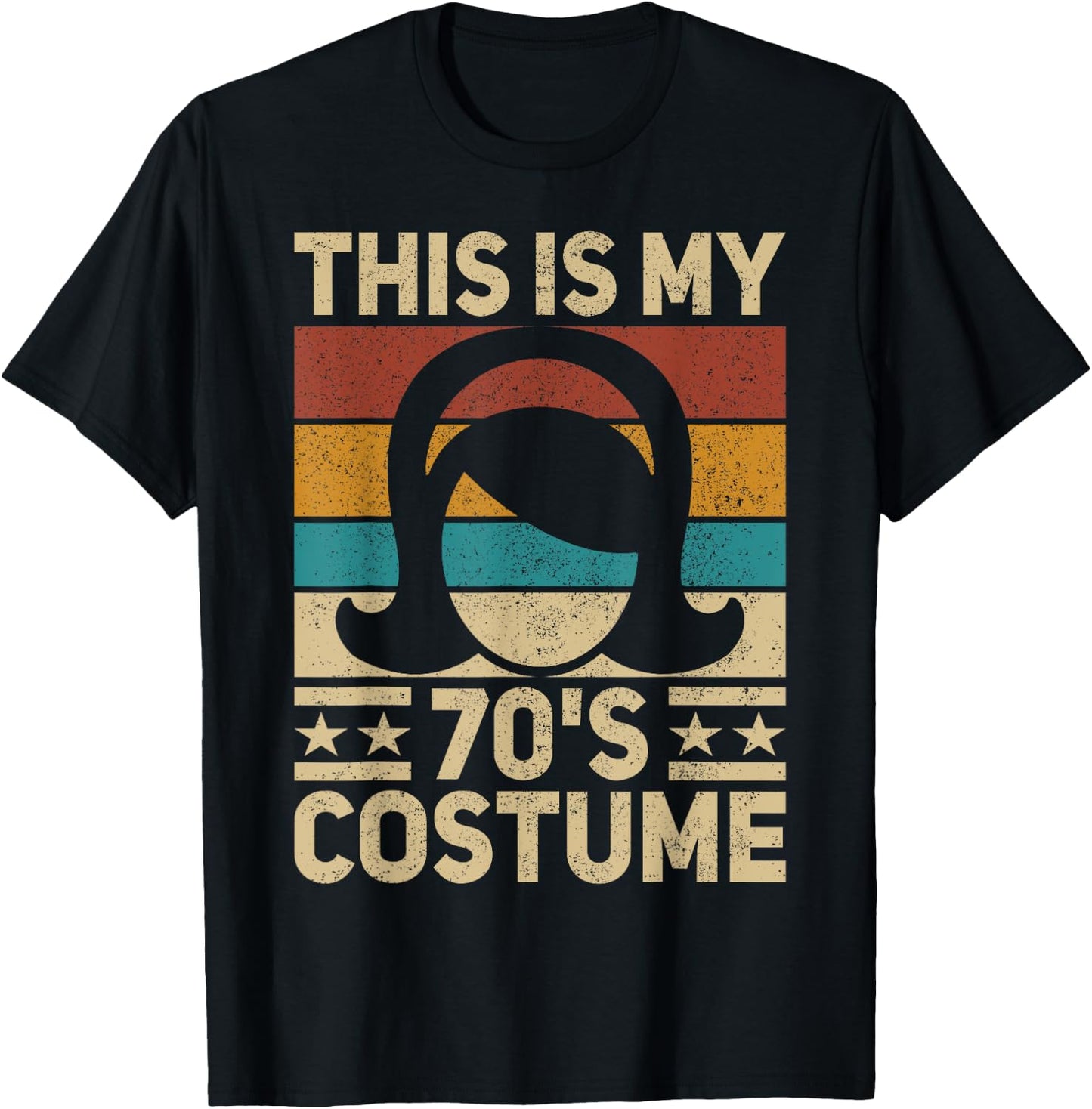 My 70s Costume 70 Styles Women 70's Disco 1970s Party Outfit T-Shirt - T-Shirt | Black
