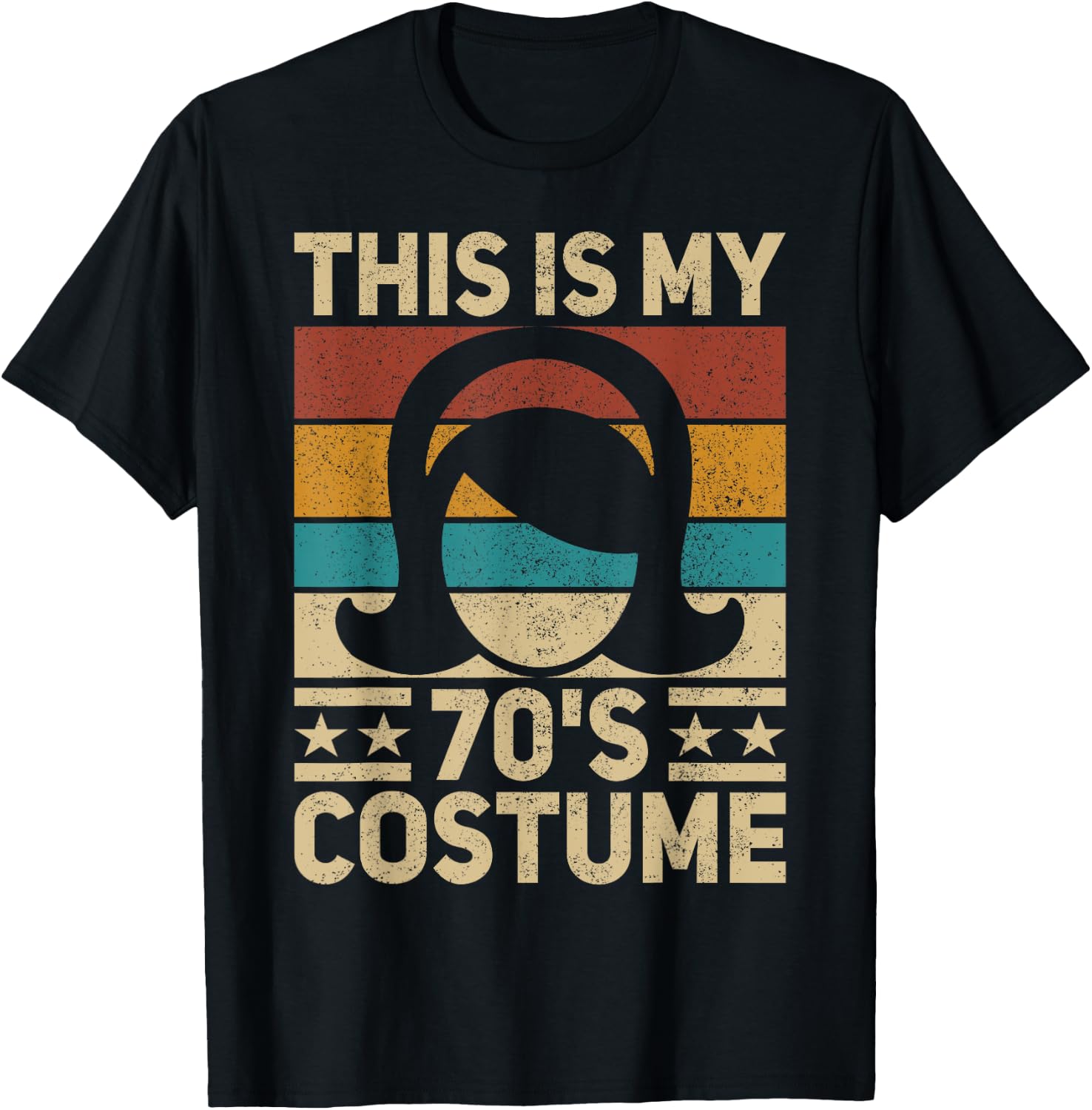 My 70s Costume 70 Styles Women 70's Disco 1970s Party Outfit T-Shirt - T-Shirt | Black