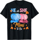 Halloween Pumpkin Gender Reveal He or She Mimi To Be T-Shirt - T-Shirt | Black