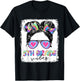 5th Grade Vibes Messy Hair Bun Girl Back To School First Day T-Shirt - T-Shirt | Black