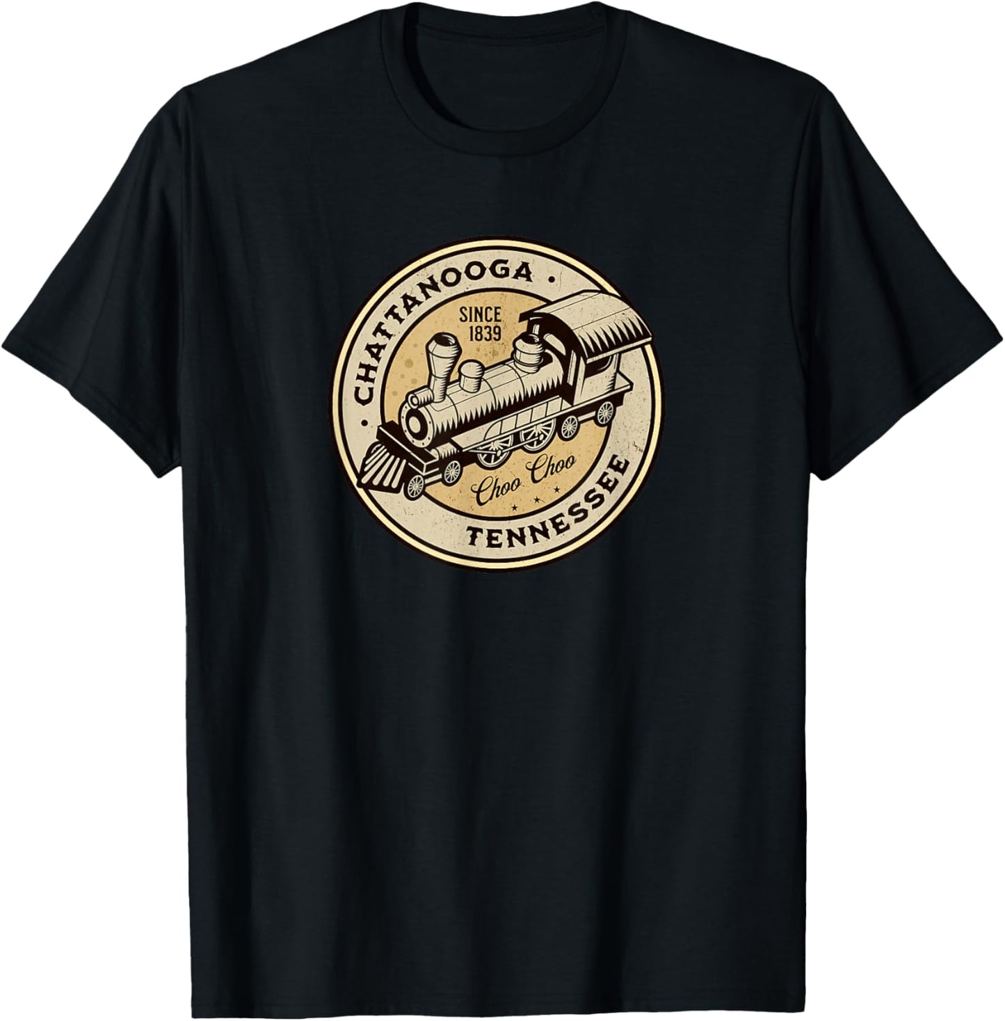 Chattanooga Tennessee Choo Choo Train T-Shirt - T-Shirt | Black
