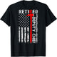 Retired Deputy Fire Chief Fireman Retirement UAS flag Gifts T-Shirt - T-Shirt | Black