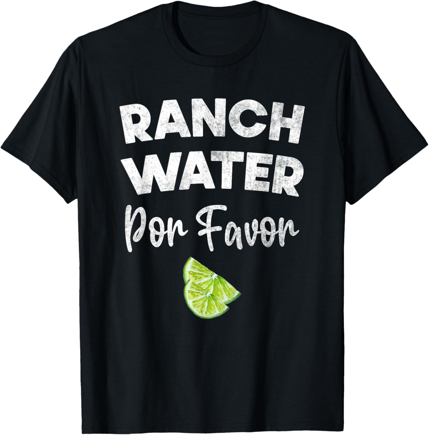 Drink Water Ranch Proud Vintage Texas Pride T-Shirt - T-Shirt | Black