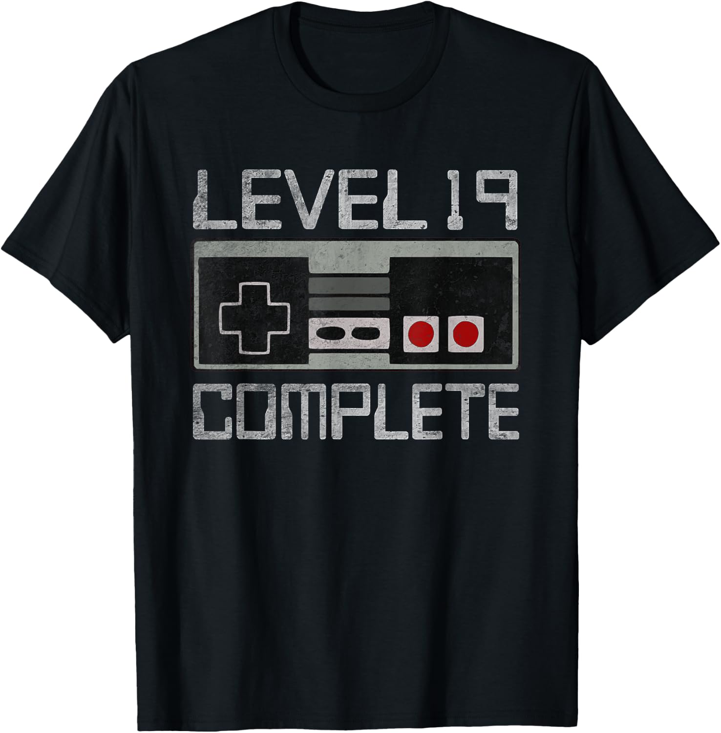 Level 19 Complete 19 Year 19th Wedding Anniversary T-Shirt - T-Shirt | Black