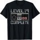 Level 19 Complete 19 Year 19th Wedding Anniversary T-Shirt - T-Shirt | Black