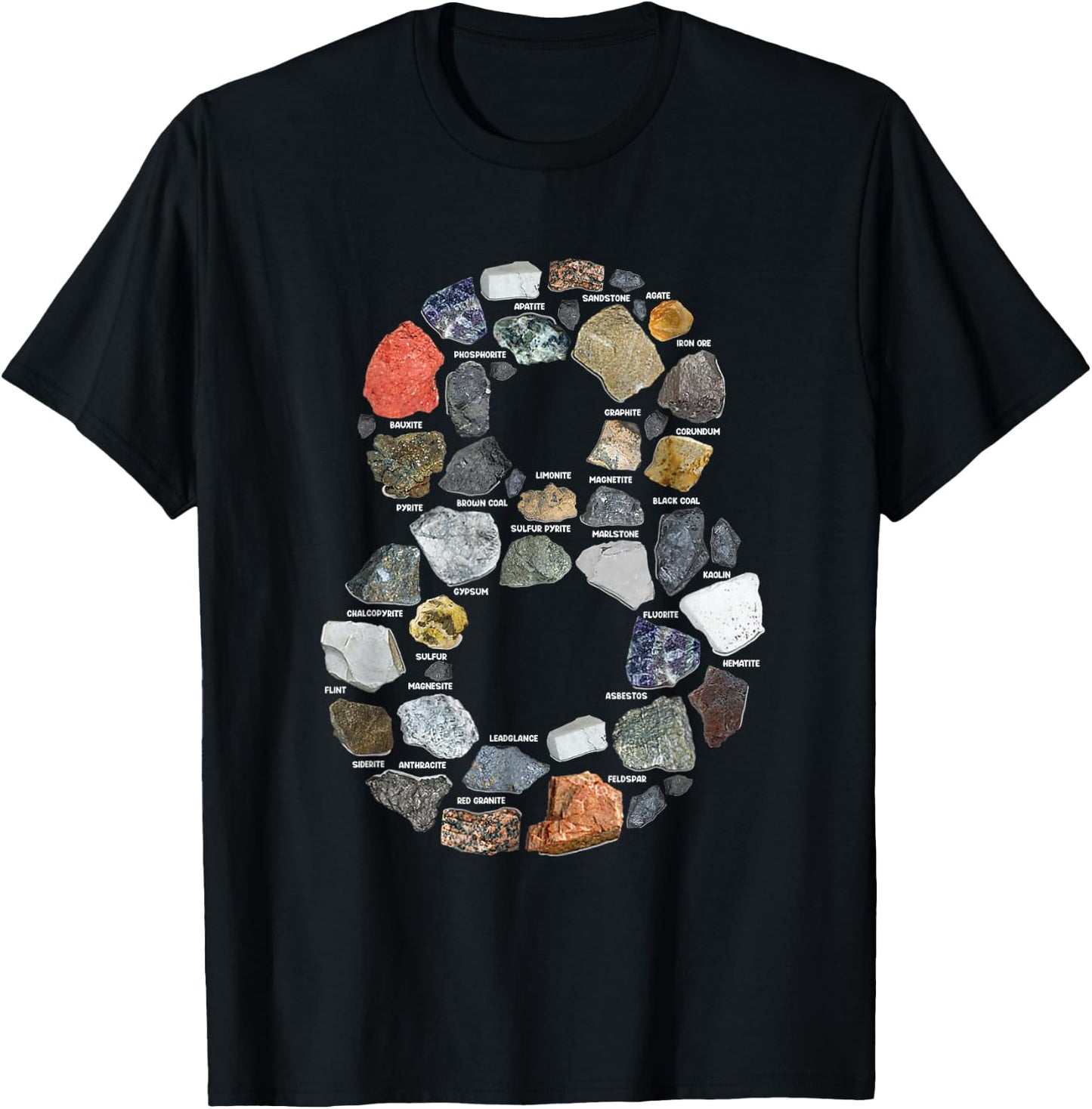 Geology 8 years Old Rock Collecting 8th Birthday T-Shirt - T-Shirt | Black