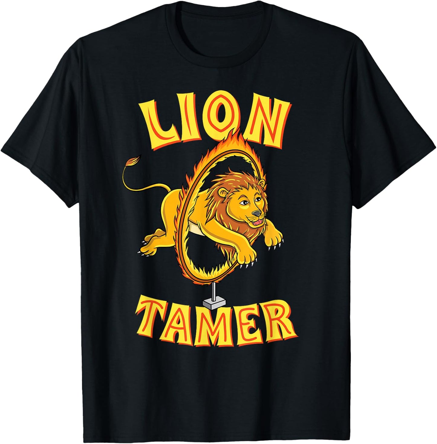 Lion Tamer Circus Themed Party T-Shirt - T-Shirt | Black