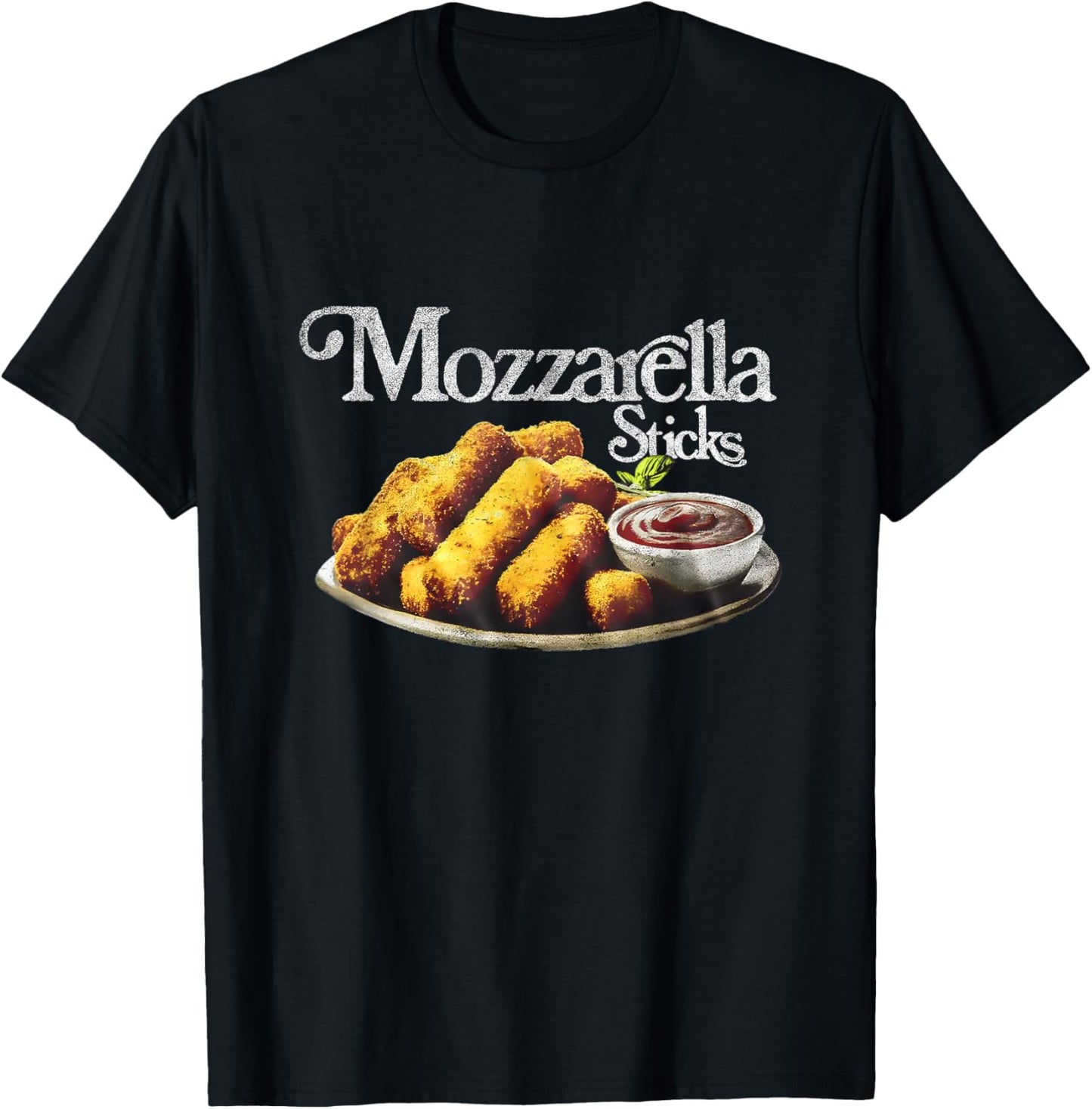 Mozzarella Sticks 90’s T-Shirt - T-Shirt | Black