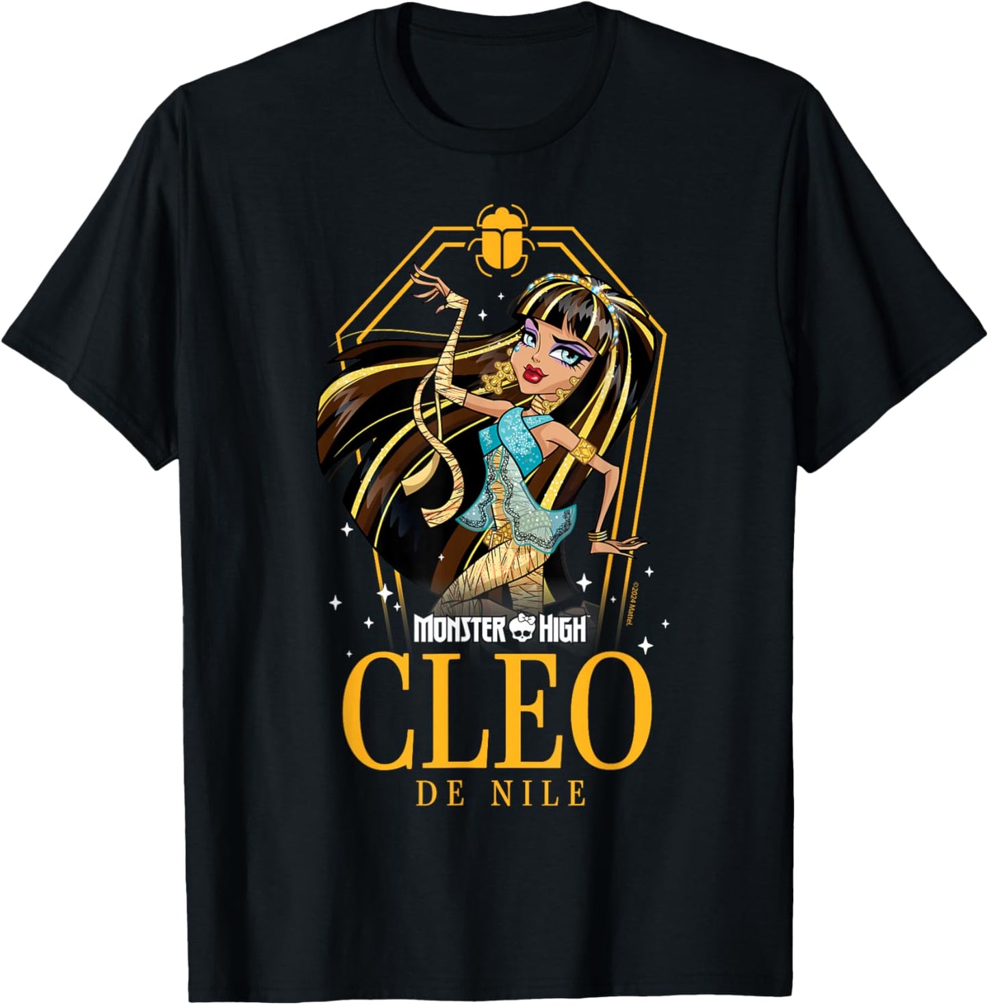 Monster High - Cleo De Nile Coffin And Scarab T-Shirt - T-Shirt | Black