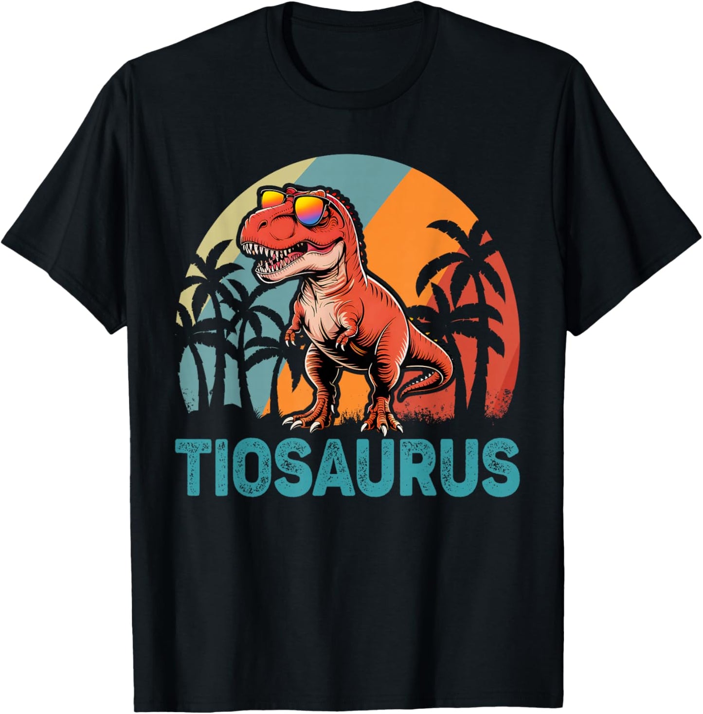 Tiosaurus T Rex Dinosaur Tio Saurus Father's Day T-Shirt - T-Shirt | Black