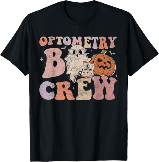 Optometry Boo Crew Halloween Halloween Optometrist For Optom T-Shirt - T-Shirt | Black