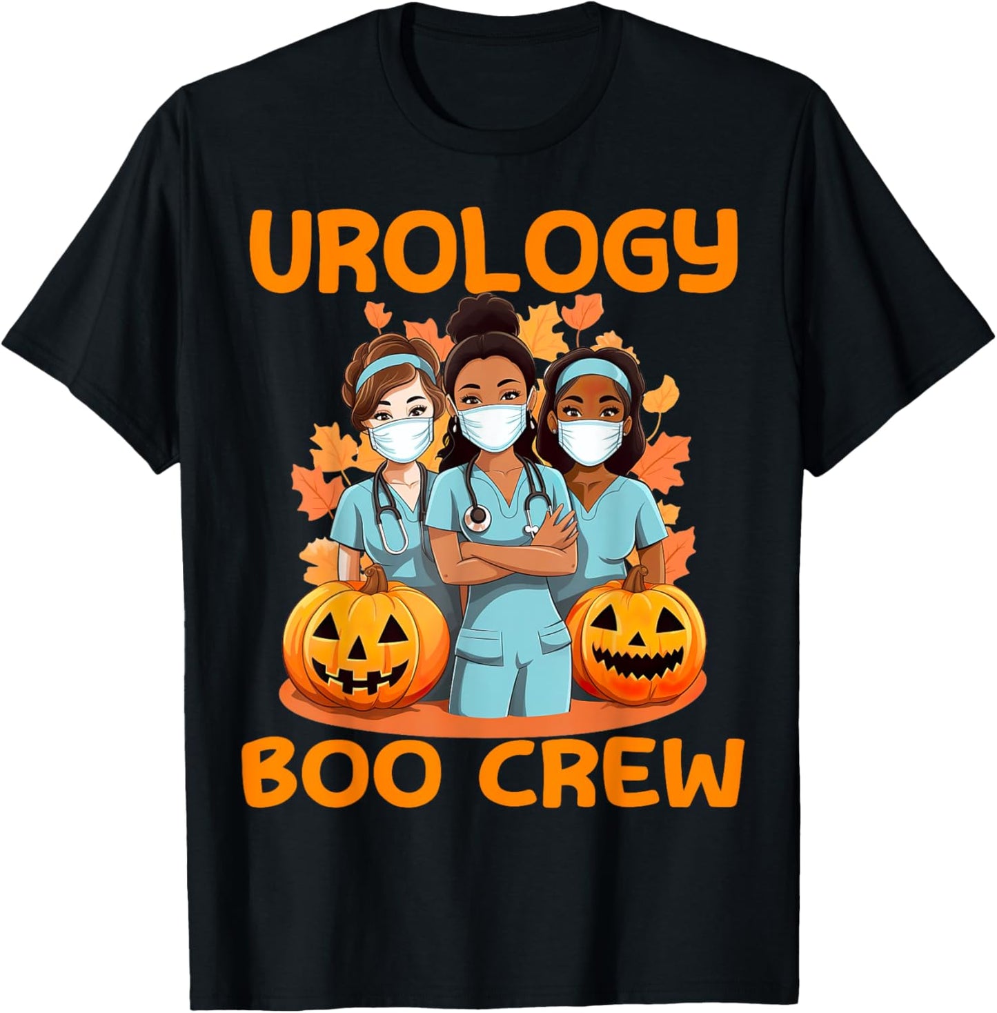 Urologist Urology Nurse Boo Crew Halloween RN Doctor Tech T-Shirt - T-Shirt | Black