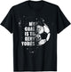 My Goal Is To Deny Yours Soccer Goalie Distressed Shirt T-Shirt - T-Shirt | Black