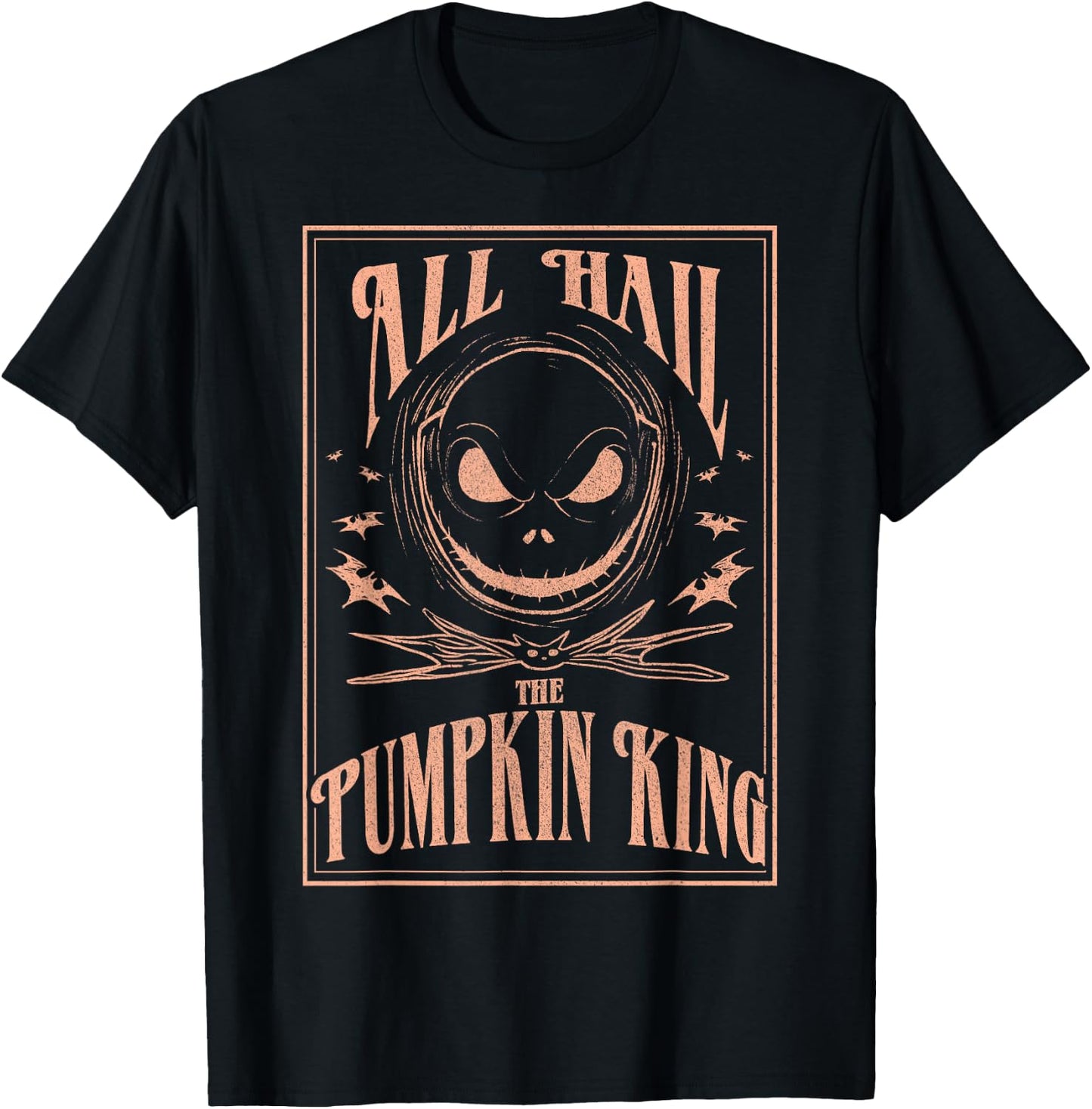 Disney The Nightmare Before Christmas Hail The Pumpkin King T-Shirt - T-Shirt | Black