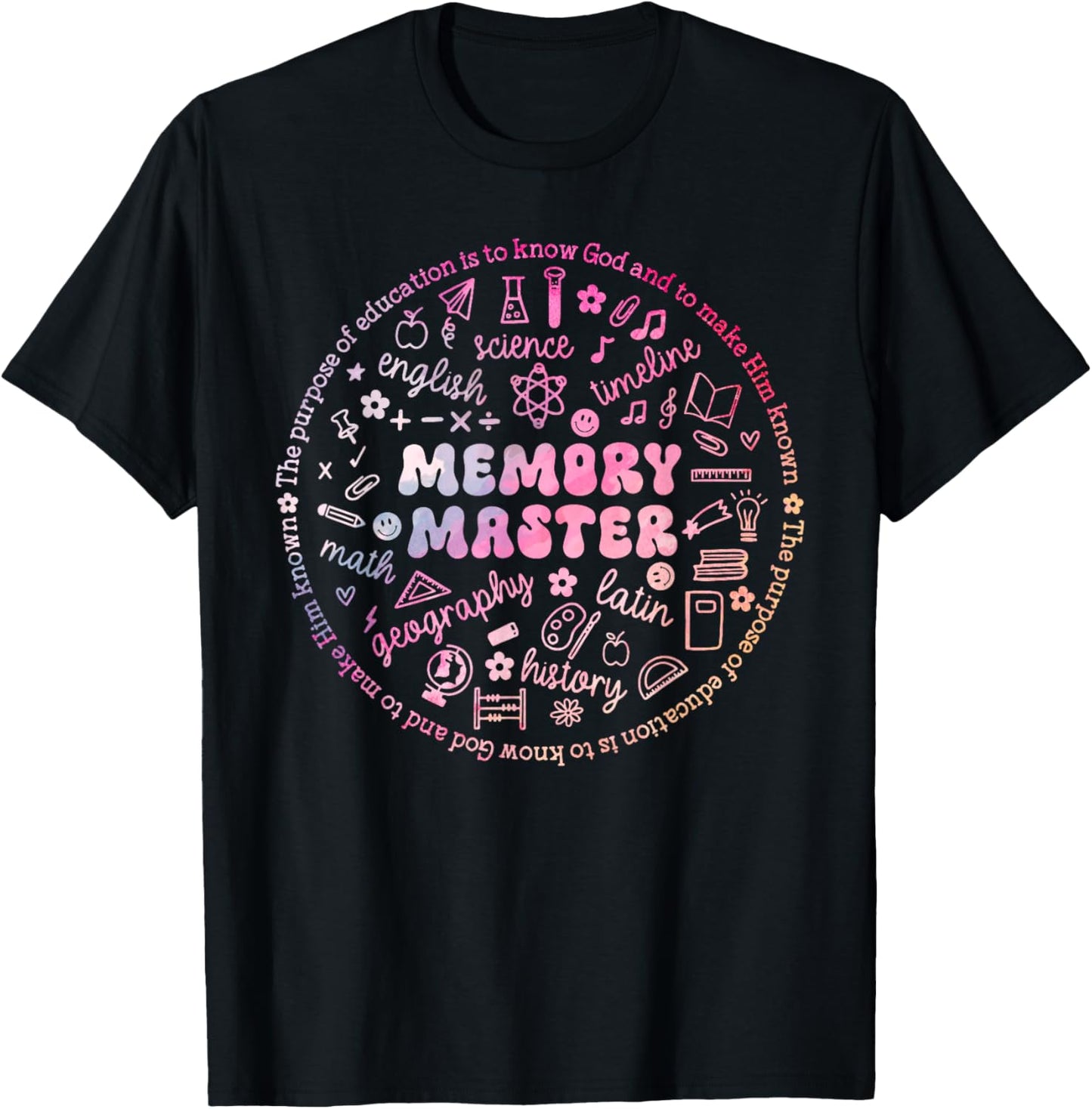 Memory Master Classical Conversation Homeschool Mom T-Shirt - T-Shirt | Black