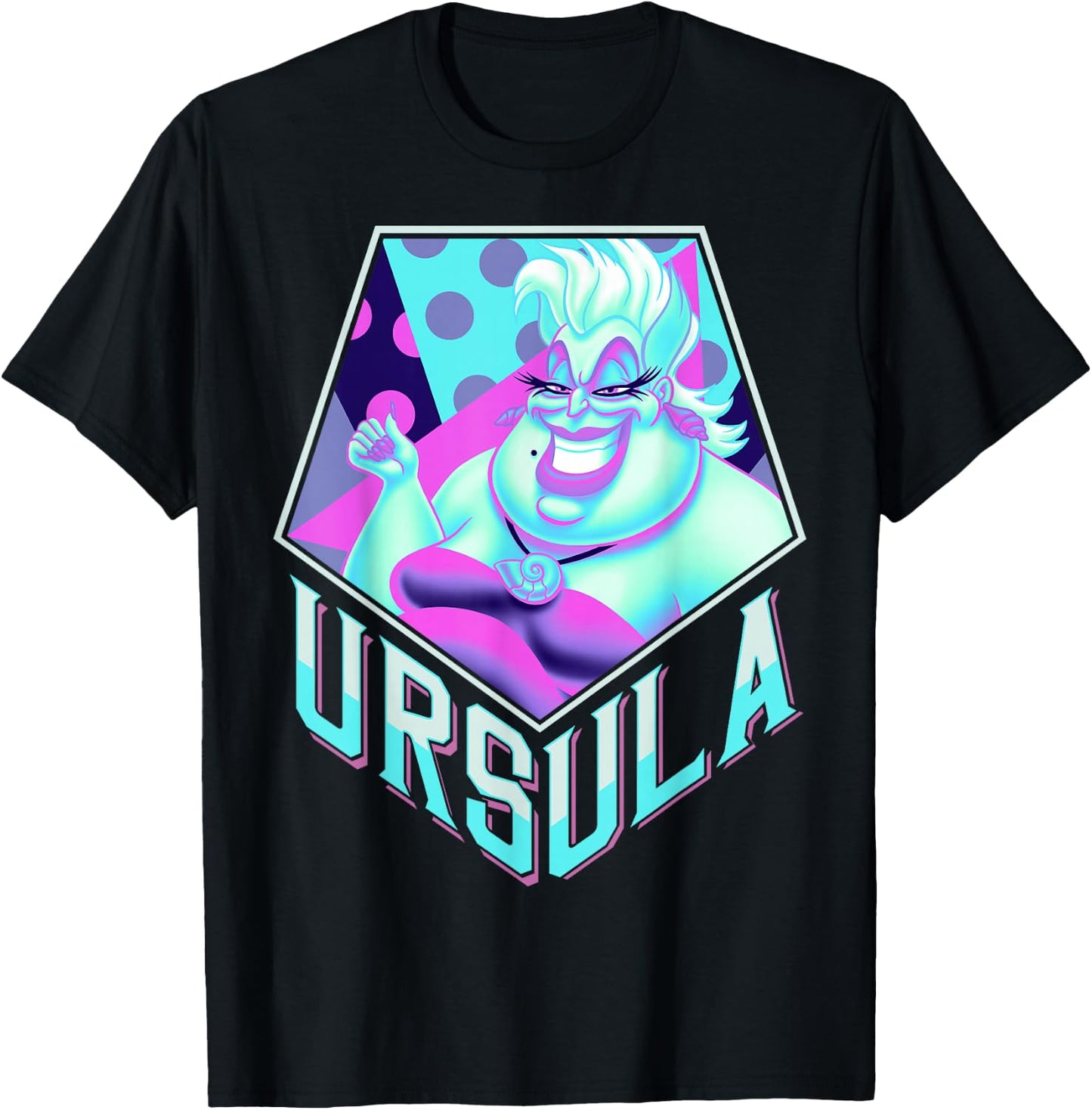 Disney Little Mermaid Ursula Pop Art Graphic T-Shirt - T-Shirt | Black