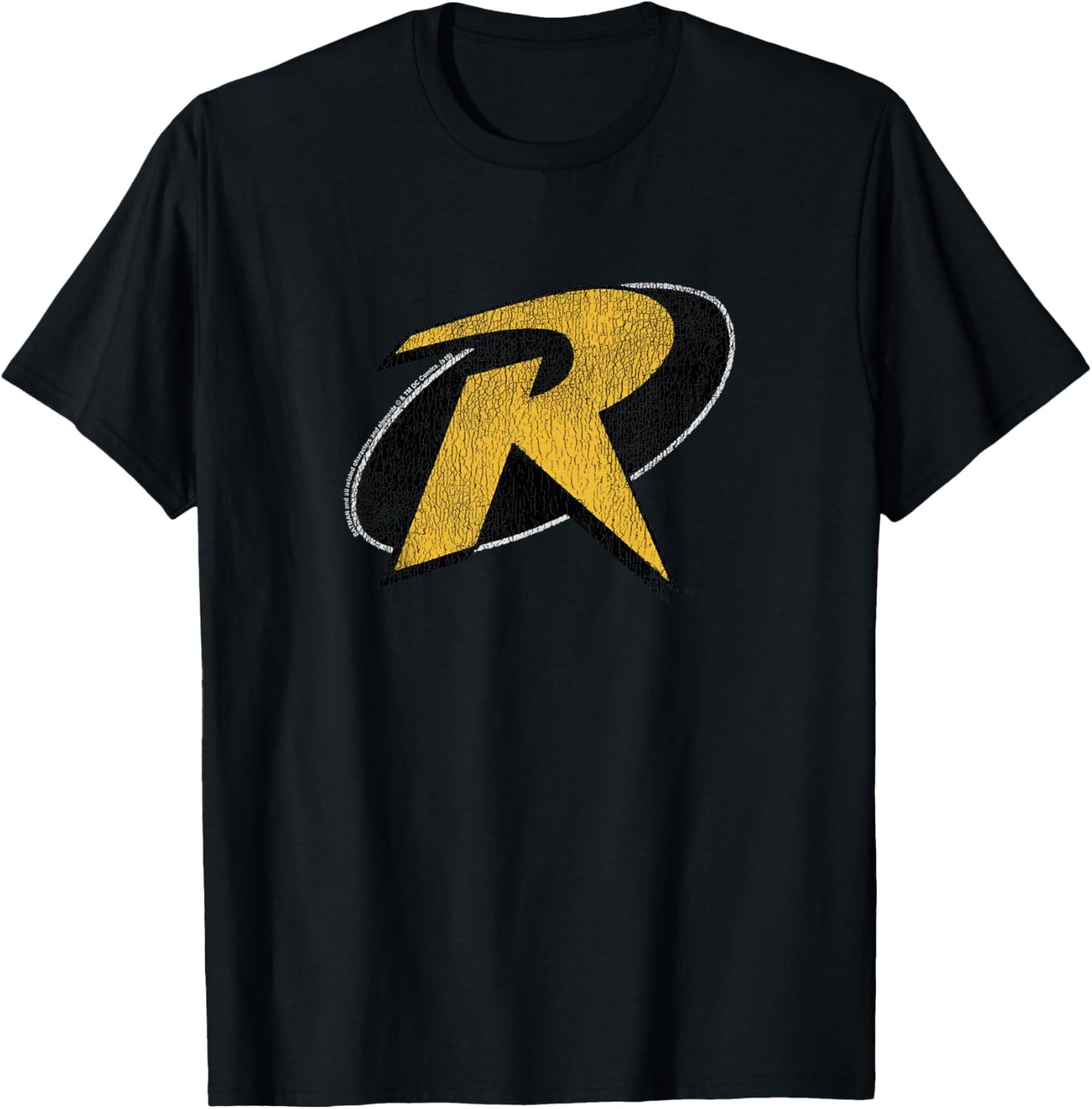 Kids DC Comics Youth Batman Robin Classic Vintage Red Logo T-Shirt - T-Shirt | Black