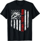 Reel Cool Uncle Shirt USA Flag Fishing Gift Father's Day T-Shirt - T-Shirt | Black
