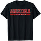 Arizona Tennis Red Vintage Text T-Shirt - T-Shirt | Black