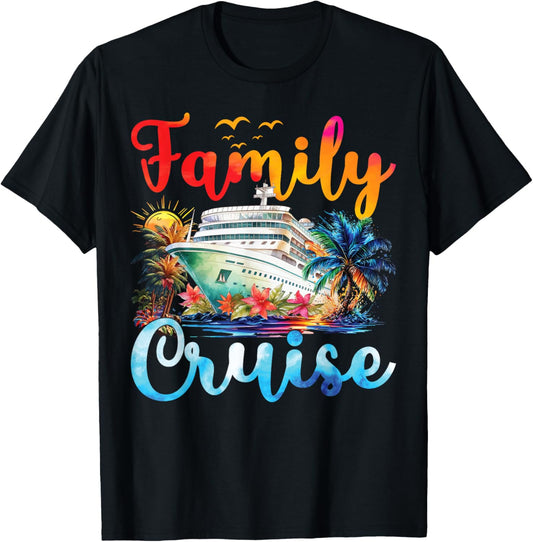 Family Cruise Ship Vacation Trip 2024 Matching Family Cruise T-Shirt - T-Shirt | Black