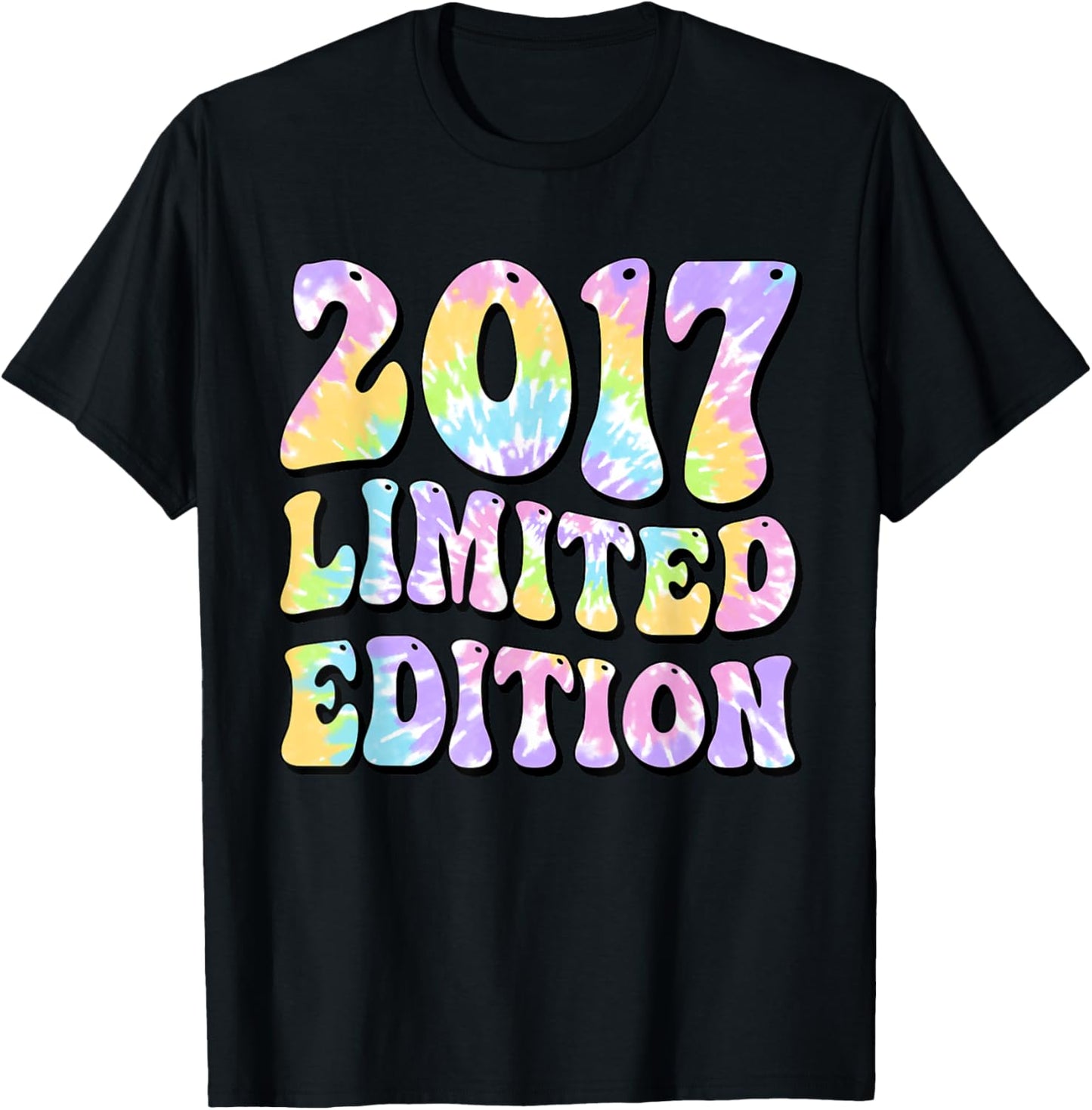 8th Birthday Girl 2017 Limited Edition Awesome Since 2017 T-Shirt - T-Shirt | Black