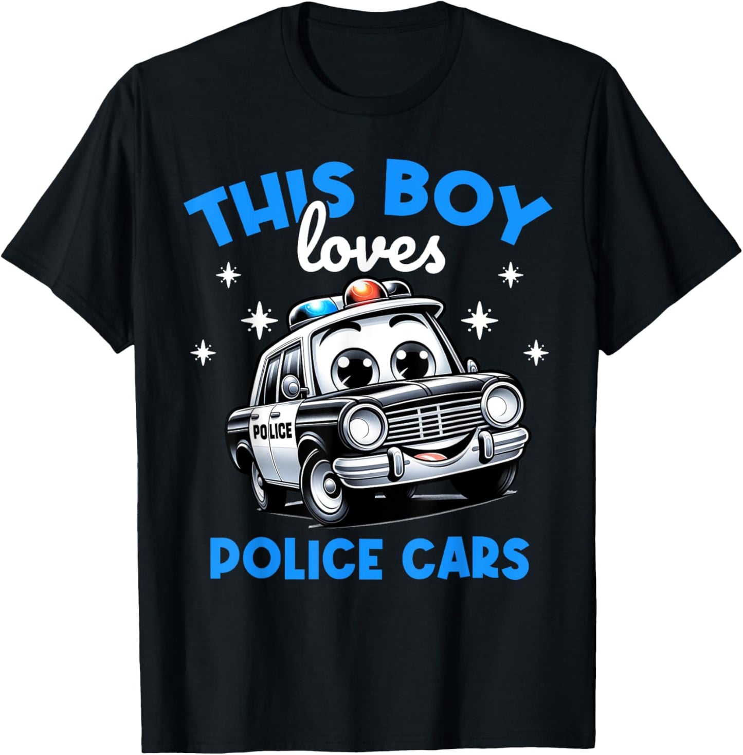 Kids Police Officer Product Costume For Boys And Girls T-Shirt - T-Shirt | Black