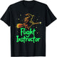 Flight Instructor Witch Broomstick T-Shirt - T-Shirt | Black