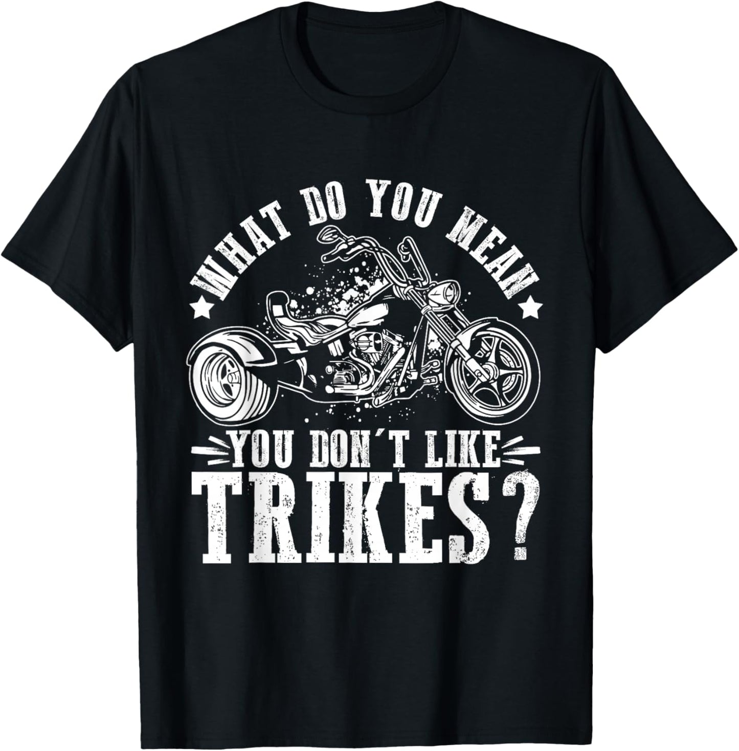 Trike for Adults Motortrike Lover Trike Motorcycles Triker T-Shirt - T-Shirt | Black