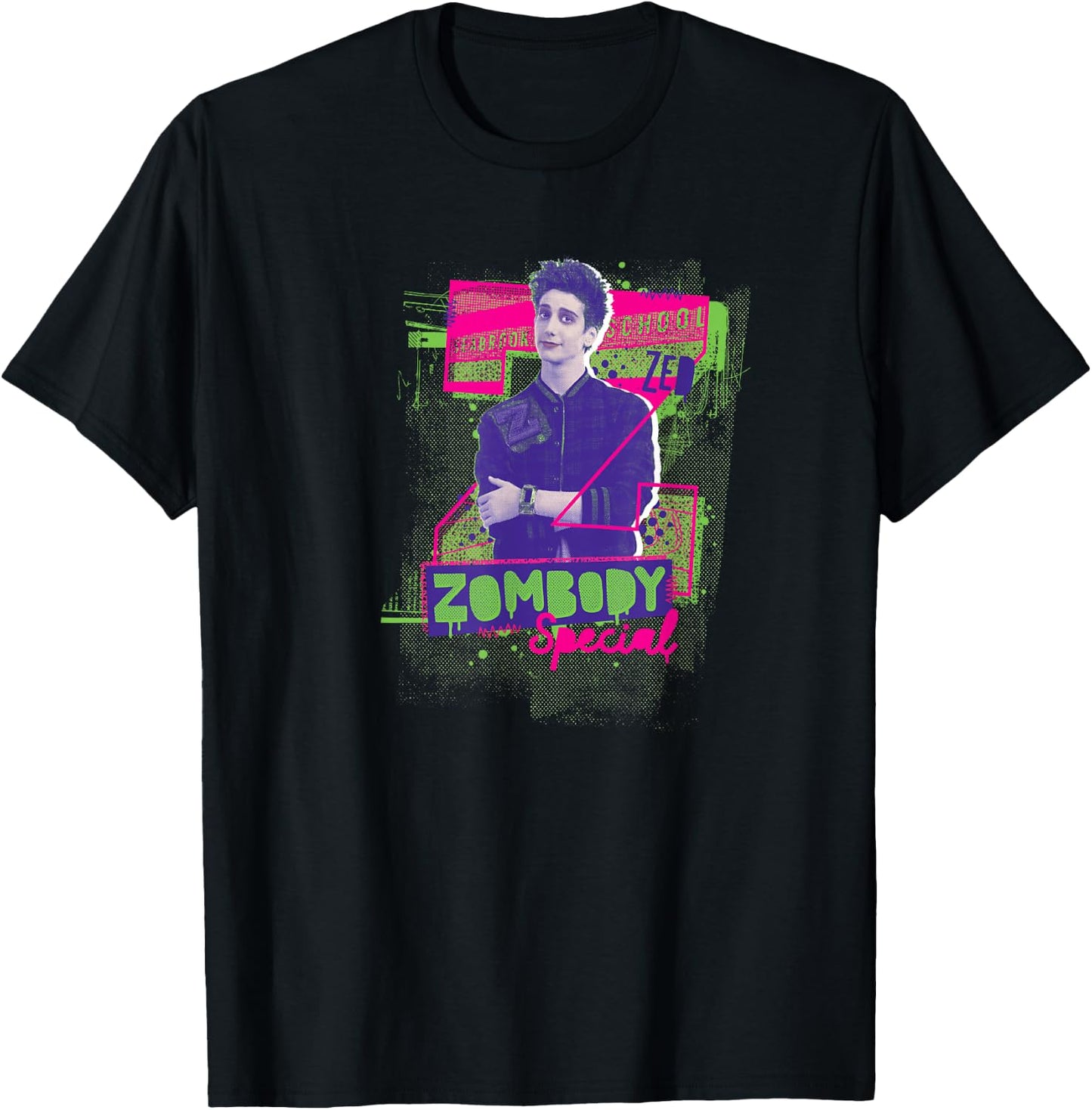 Disney Zombies 3 Zed Zombody Special Centered T-Shirt - T-Shirt | Black