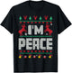 I Come In Peace - I'm Peace Xmas Matching Couples Christmas T-Shirt - T-Shirt | Black