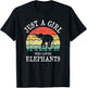 Just A Girl Who Loves Elephants T-Shirt - T-Shirt | Black