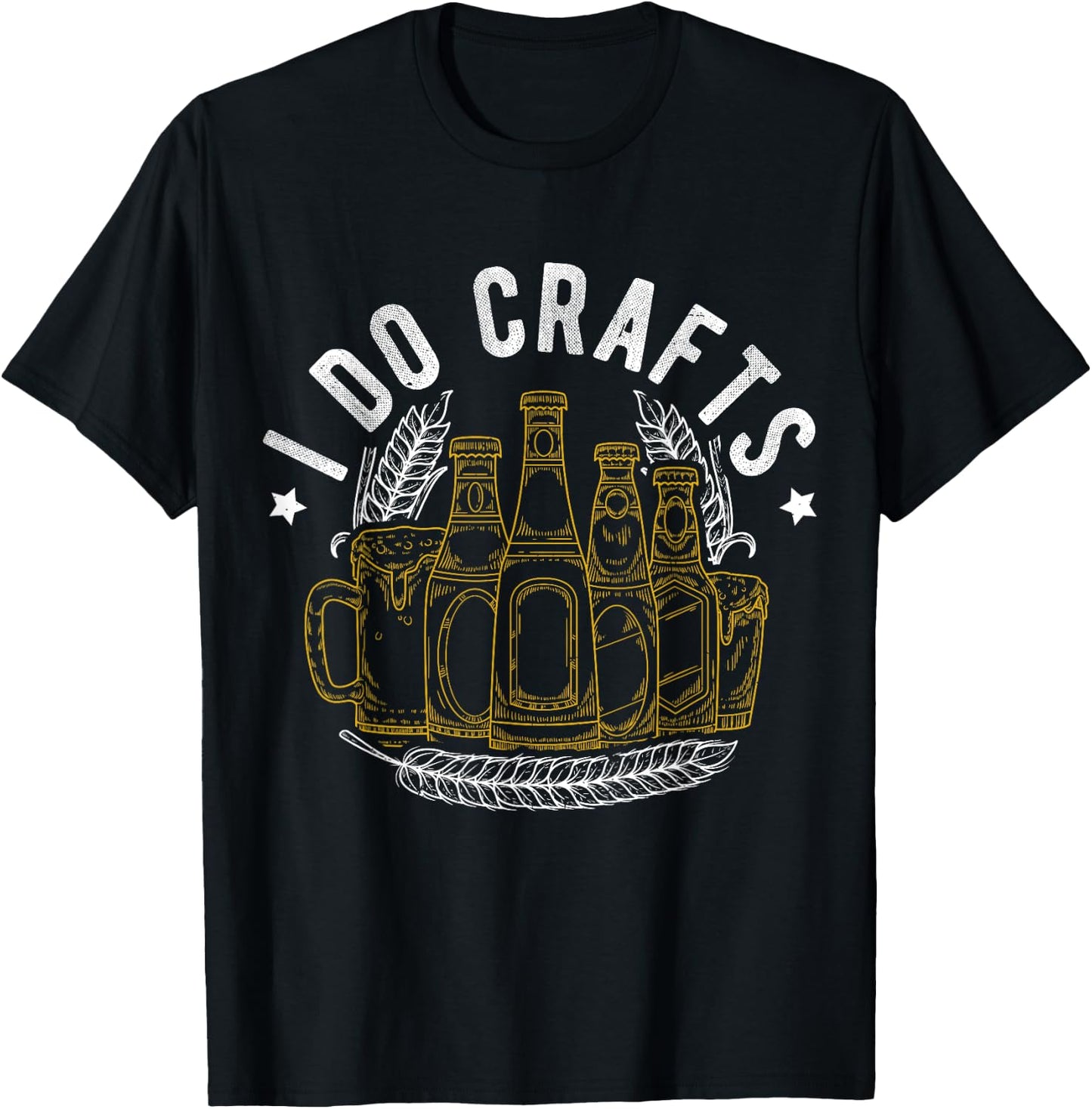 I DO CRAFTS Craft Beer Home Brew T-Shirt - T-Shirt | Black