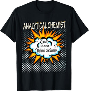 Analytical Chemist - Job Funny Hero T-Shirt - T-Shirt | Black