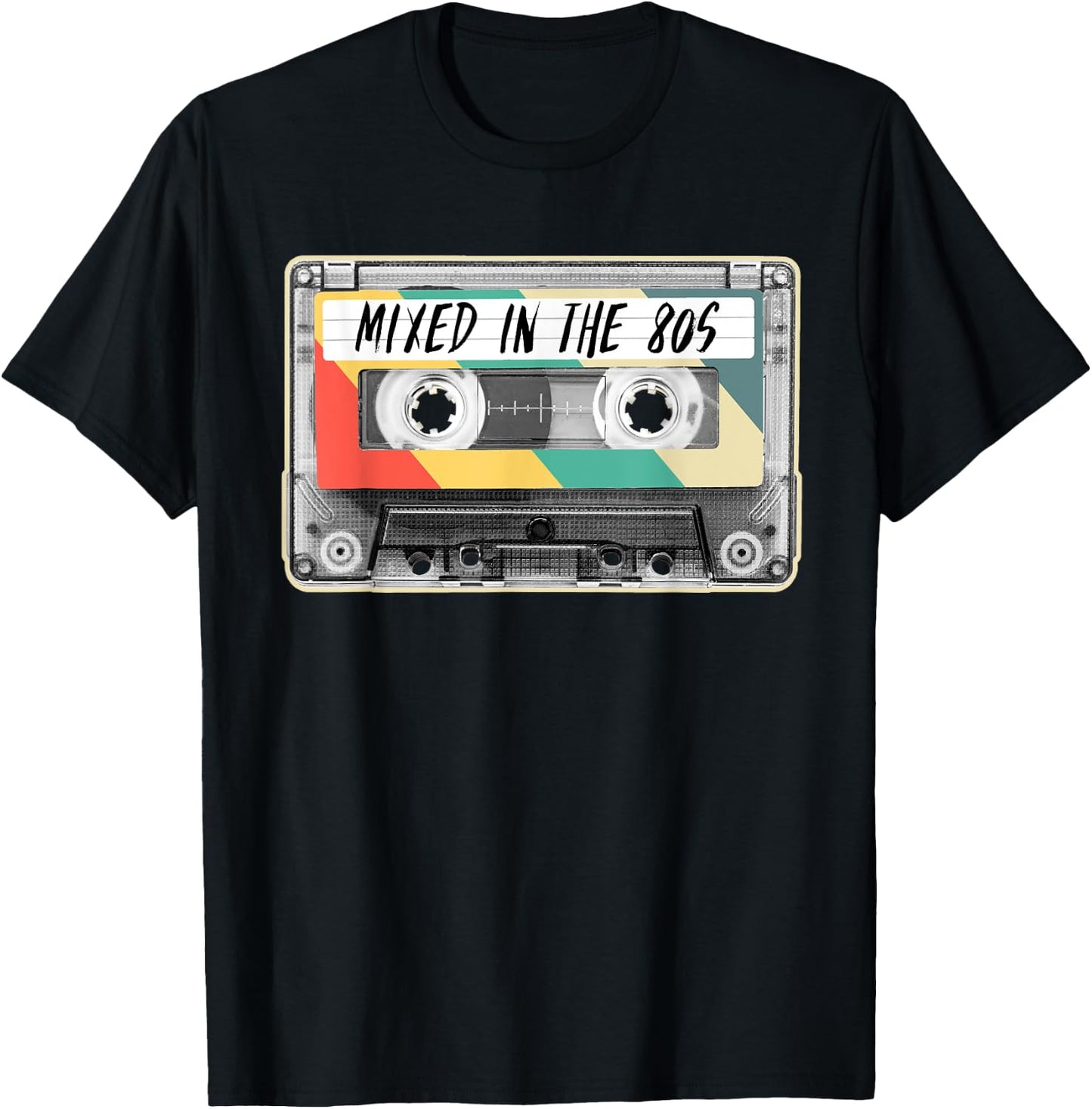 Cassette Tape Mixed in the 80s Fashion Retro 1980s Costume T-Shirt - T-Shirt | Black