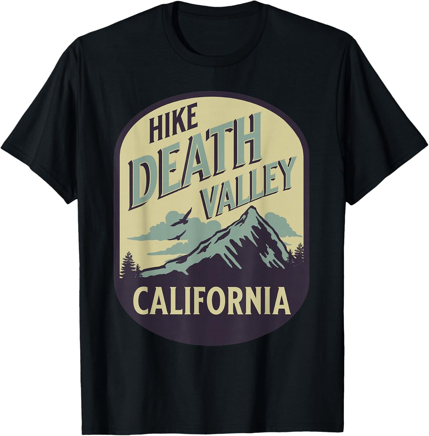 Death Valley California Nature Hike Mountain Outdoors T-Shirt - T-Shirt | Black