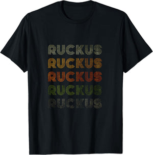 Love Heart Ruckus Grunge Vintage Style Black Ruckus T-Shirt - T-Shirt | Black
